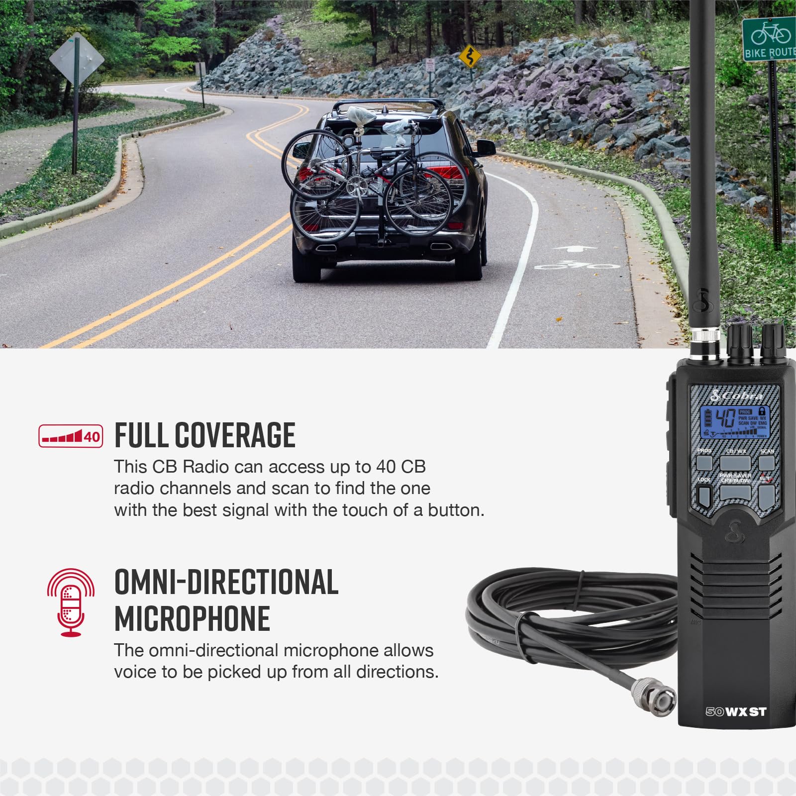 Amazon.com: Cobra HHRT50 Road Trip CB Radio - 2-Way Handheld